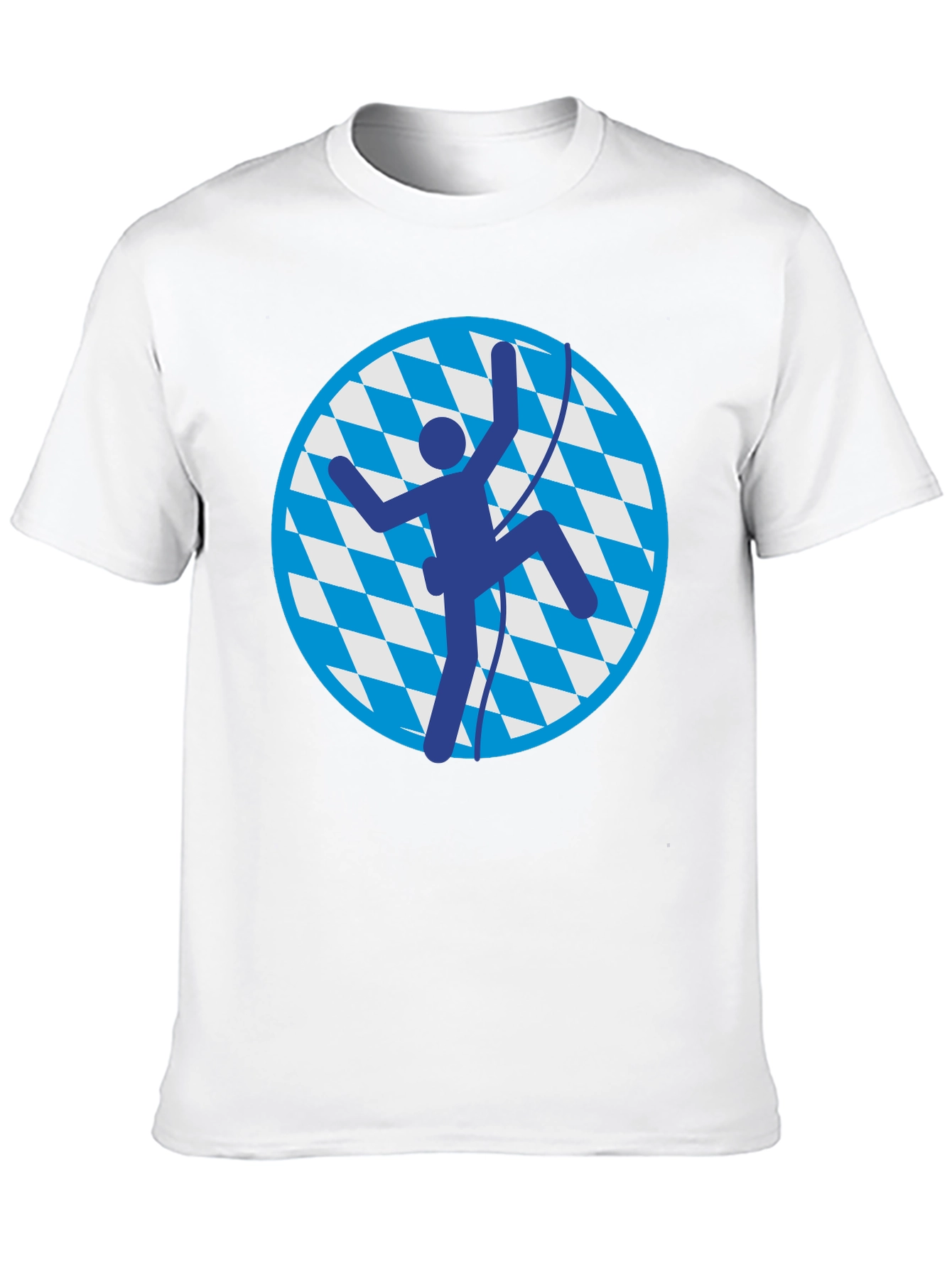 Climbing Bavarian T-Shirt - Black Cotton Tee