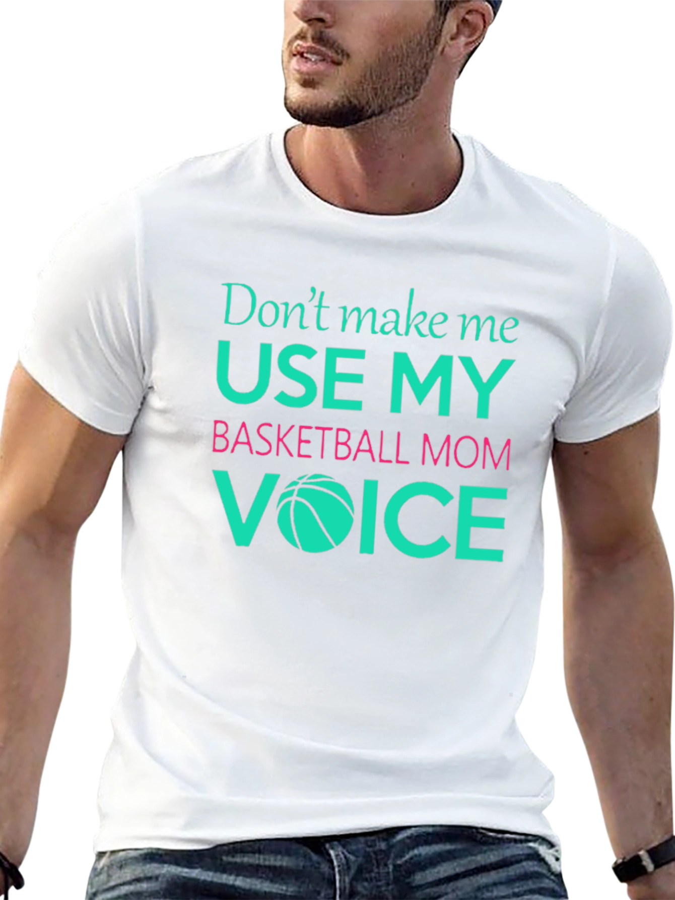 Basketball Mom Graphic Tee - Funny Mom Voice Shirt