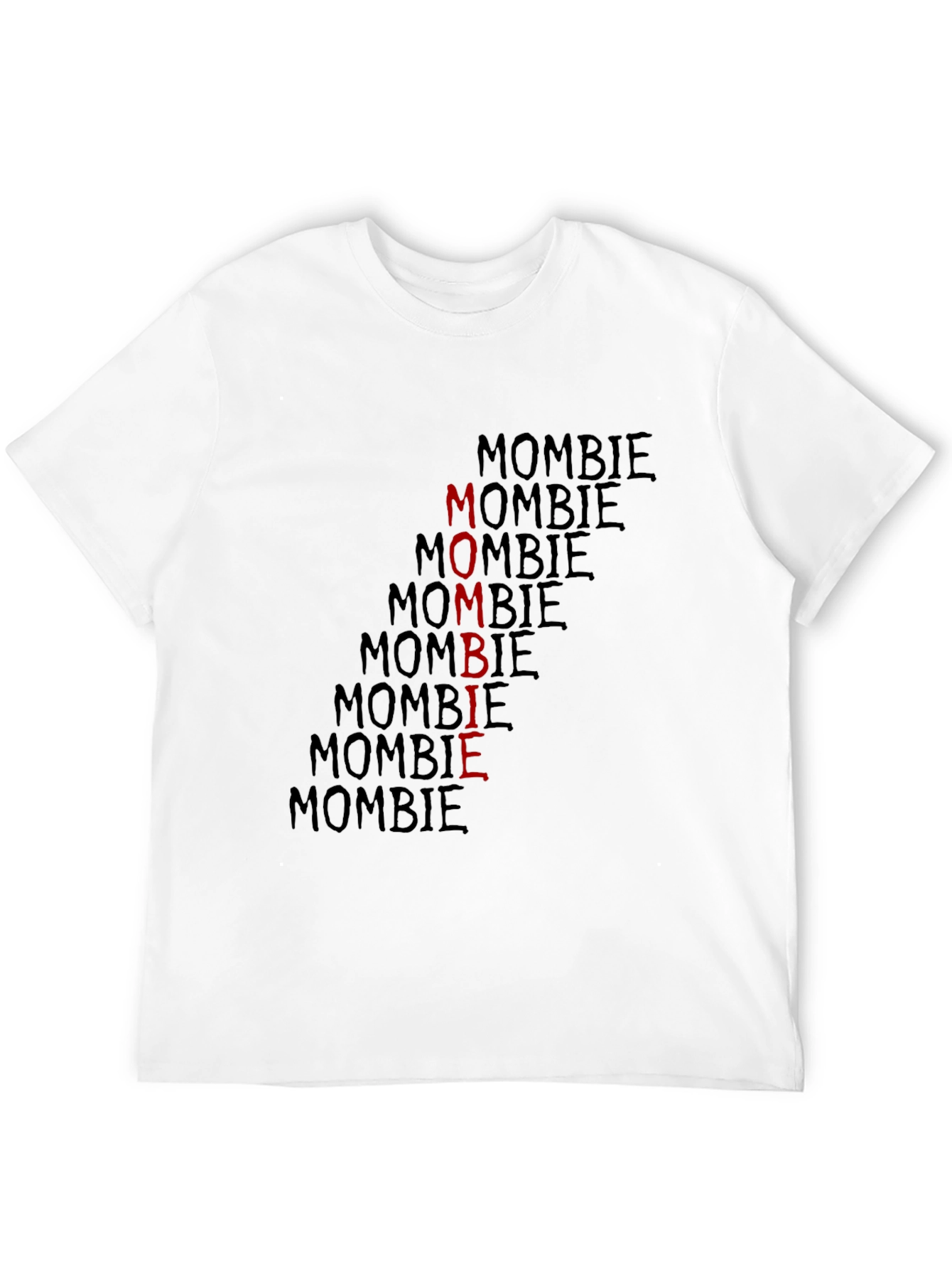 Mombie Graphic Print Black T-Shirt