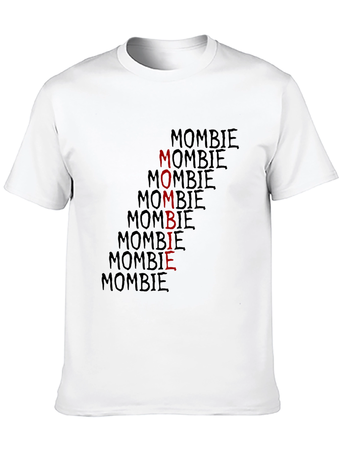 Mombie Graphic Print Black T-Shirt