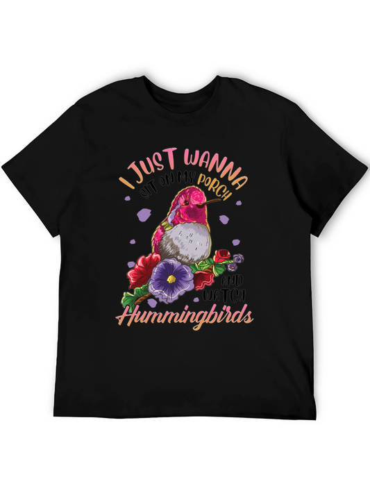 Hummingbird Graphic T-Shirt - Porch Sitting Tee