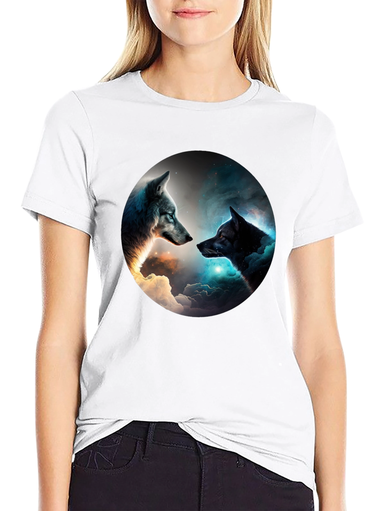 Wolf Spirit Black T-Shirt