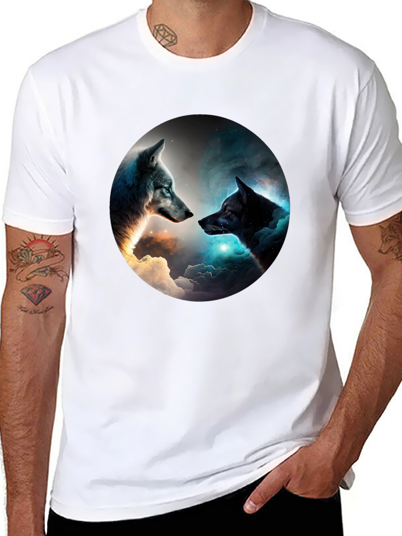 Wolf Spirit Black T-Shirt