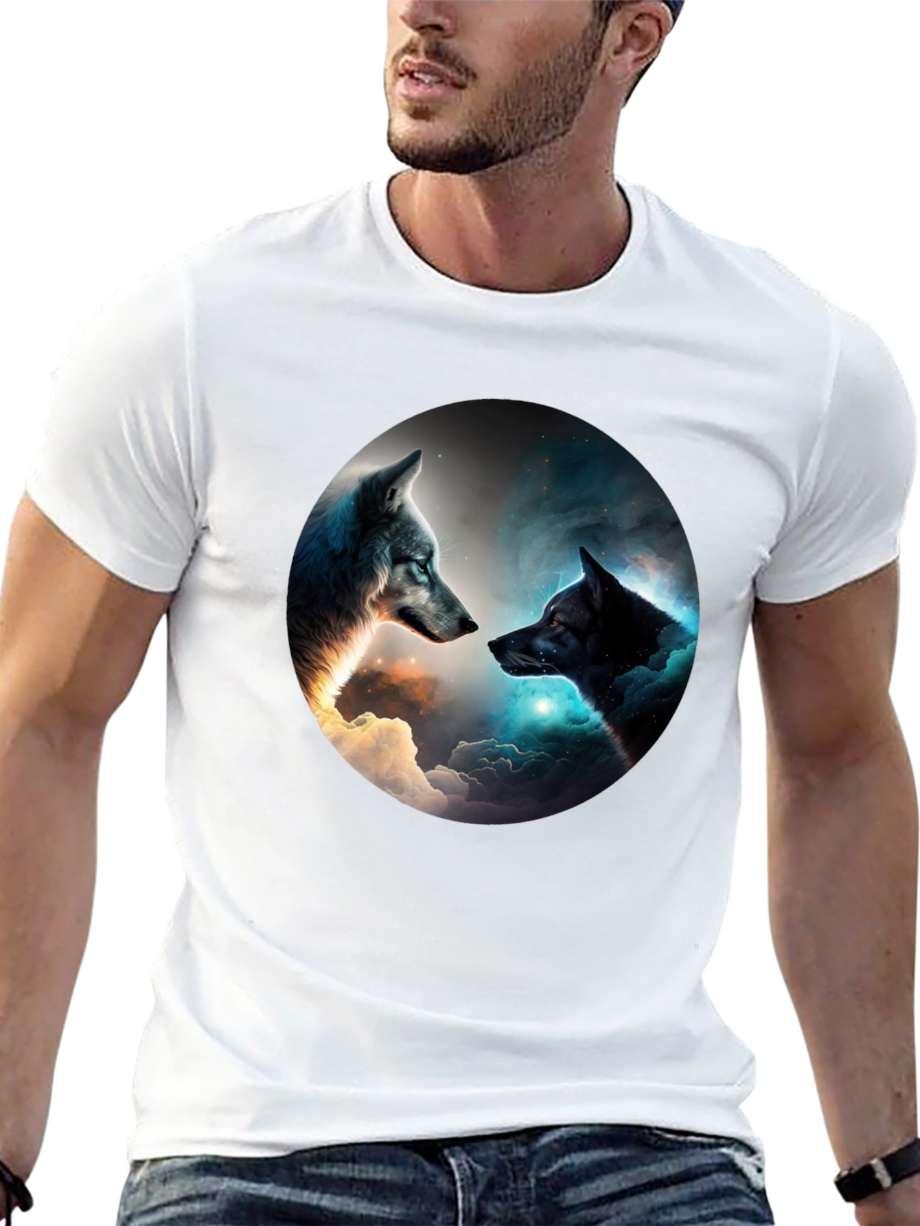 Wolf Spirit Black T-Shirt