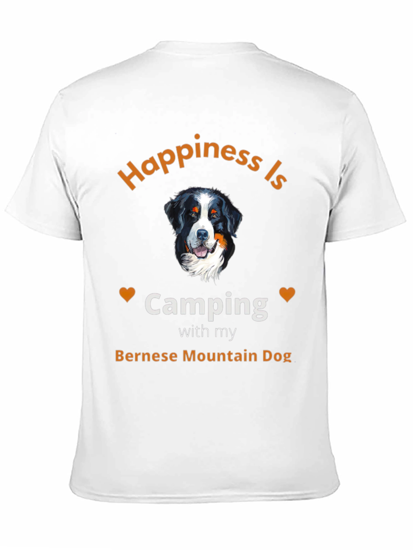 Bernese Mountain Dog Camping T-Shirt