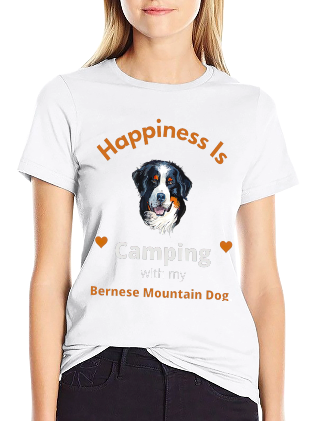 Bernese Mountain Dog Camping T-Shirt
