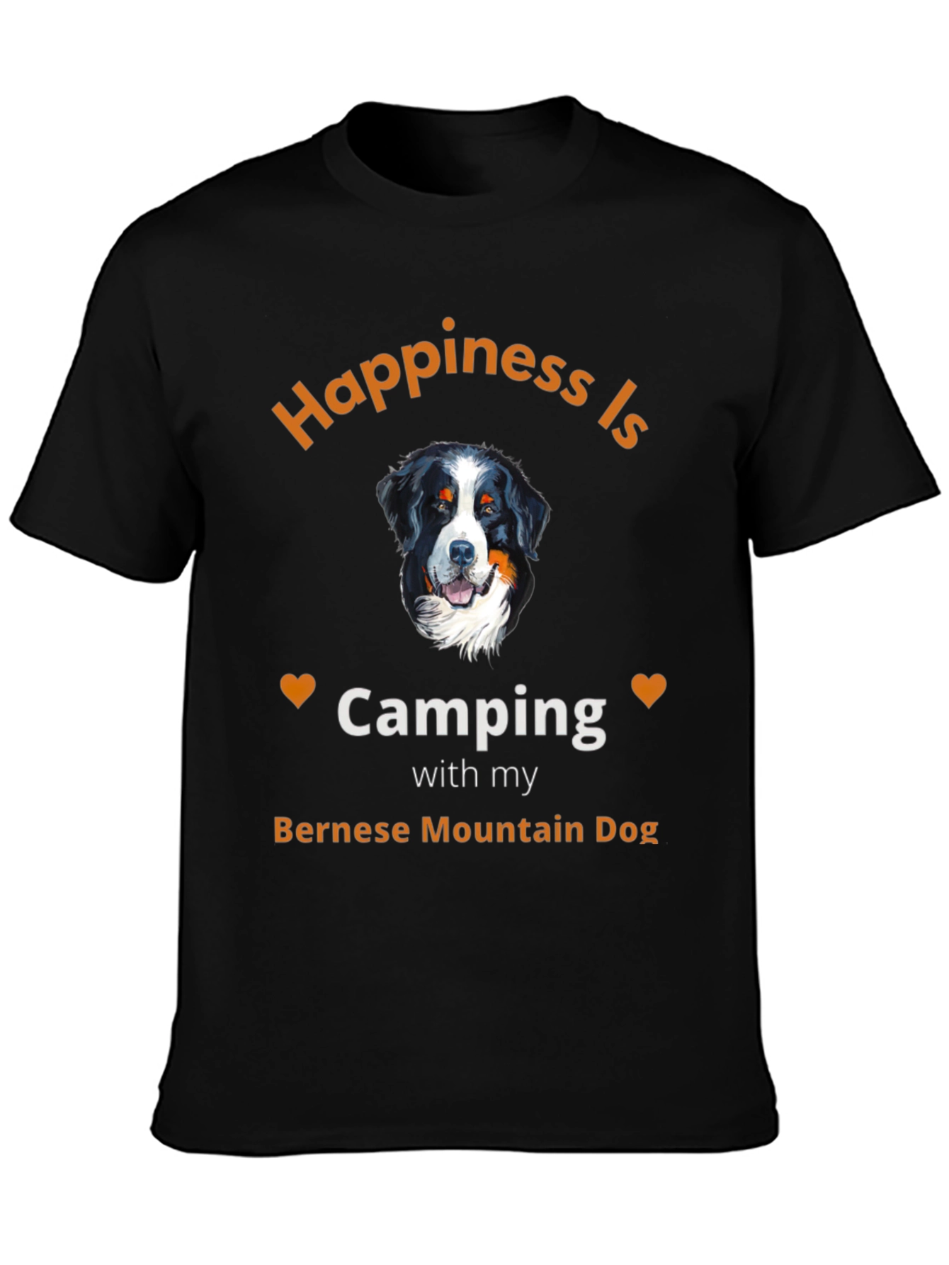 Bernese Mountain Dog Camping T-Shirt
