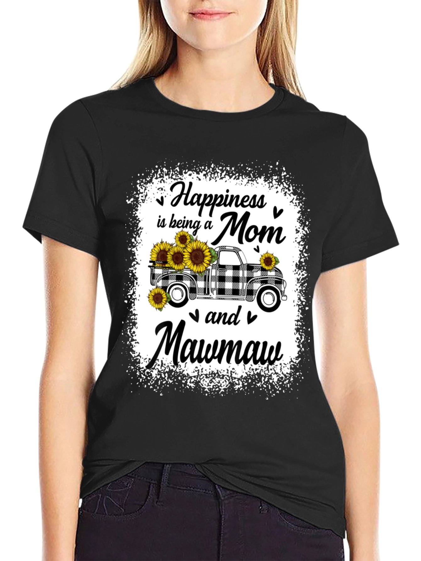Mom & Mawmaw Sunflower Truck Graphic Tee