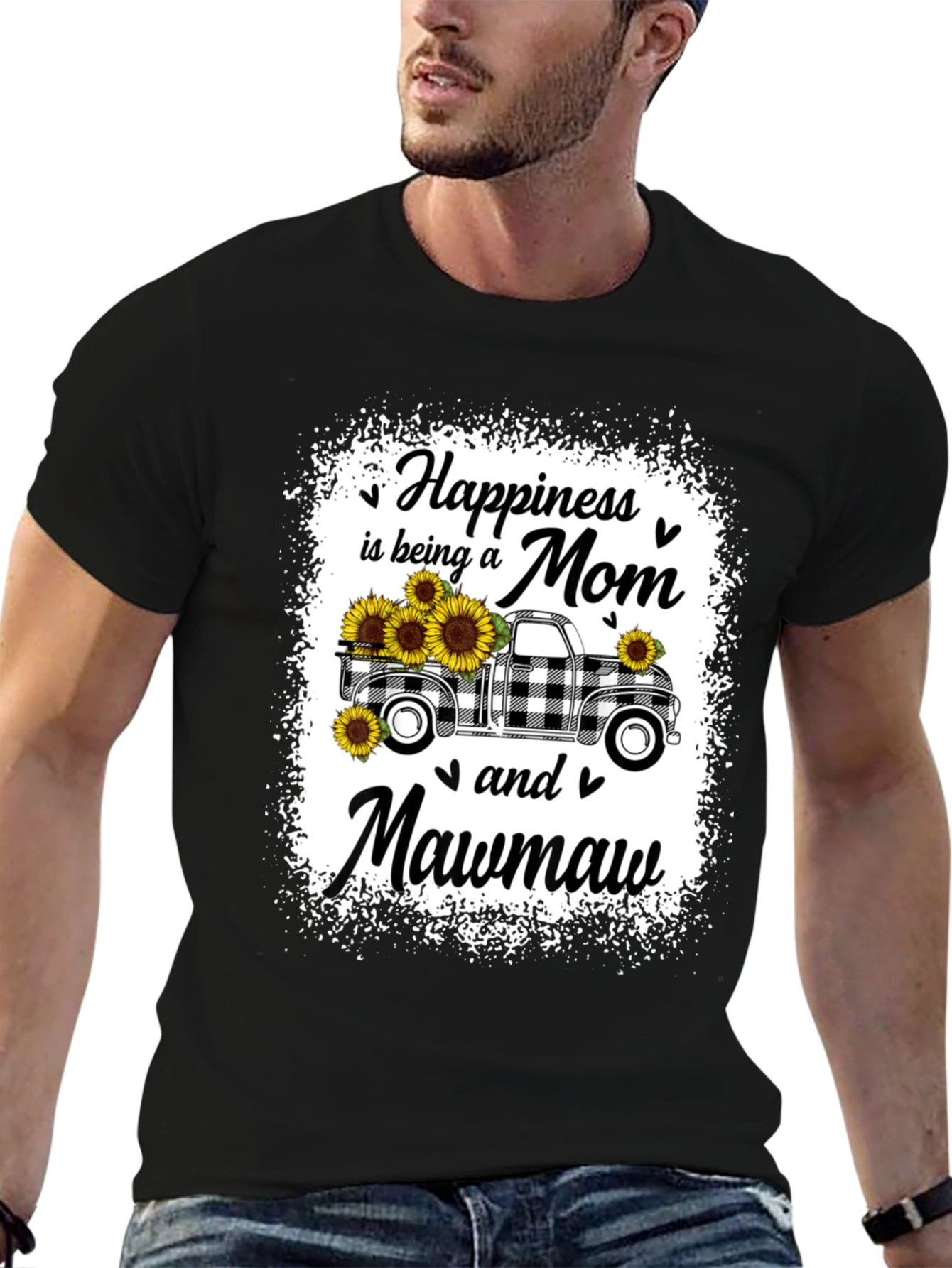 Mom & Mawmaw Sunflower Truck Graphic Tee