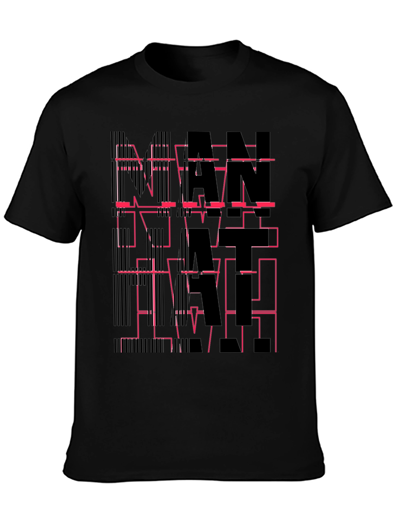 Abstract Graphic Tee - Modern Black T-Shirt