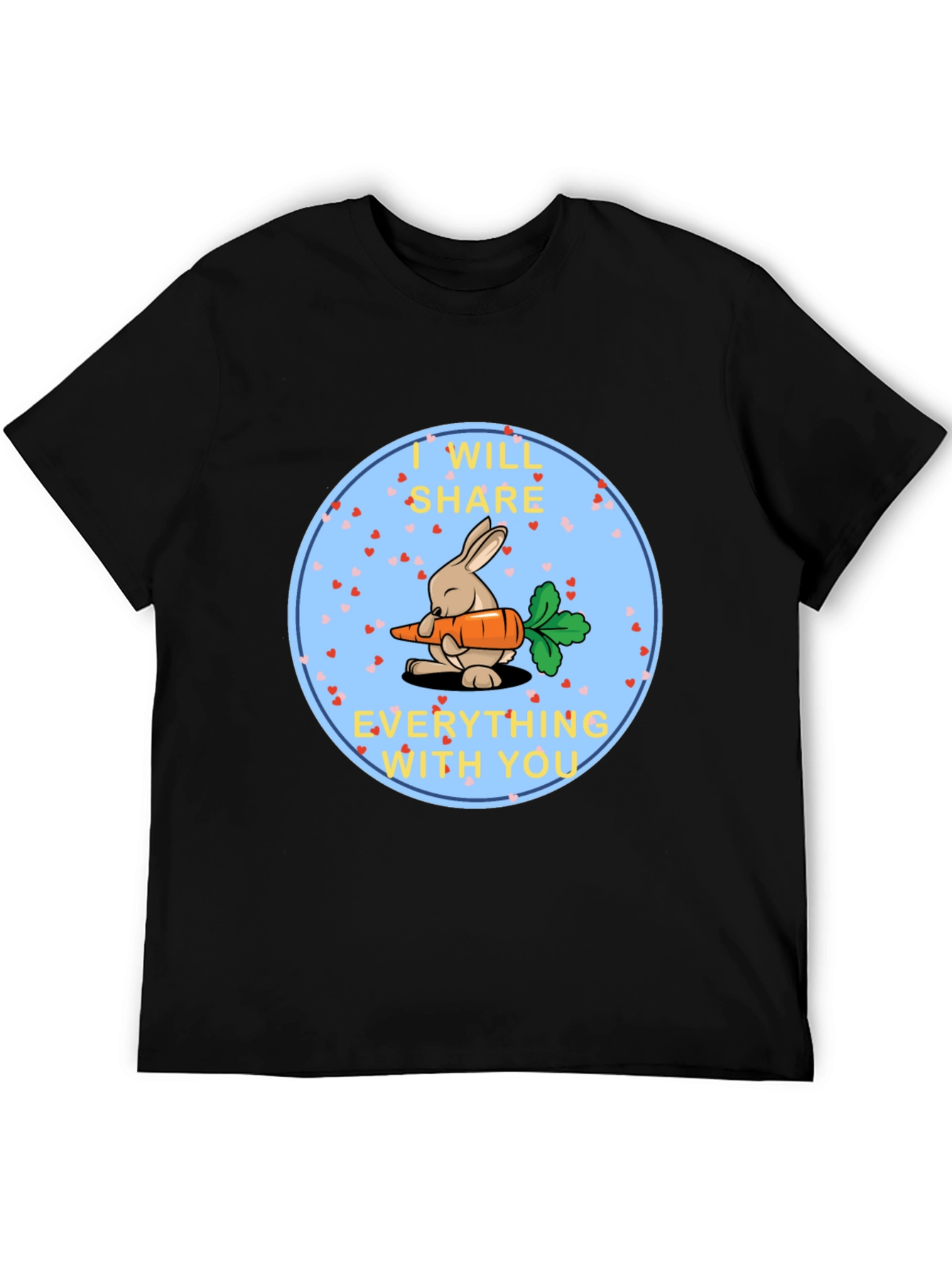 Cute Bunny Share Carrot T-Shirt