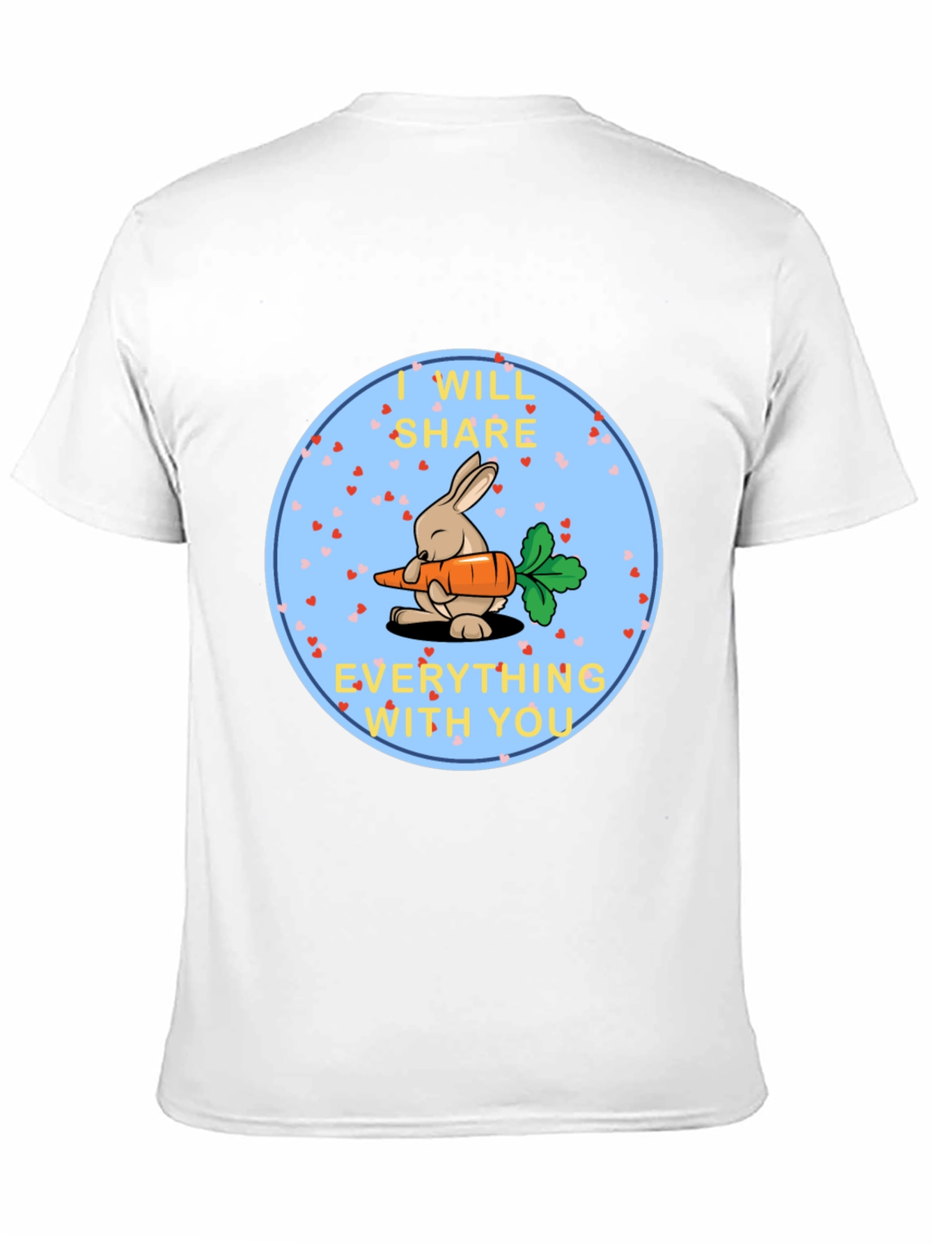 Cute Bunny Share Carrot T-Shirt