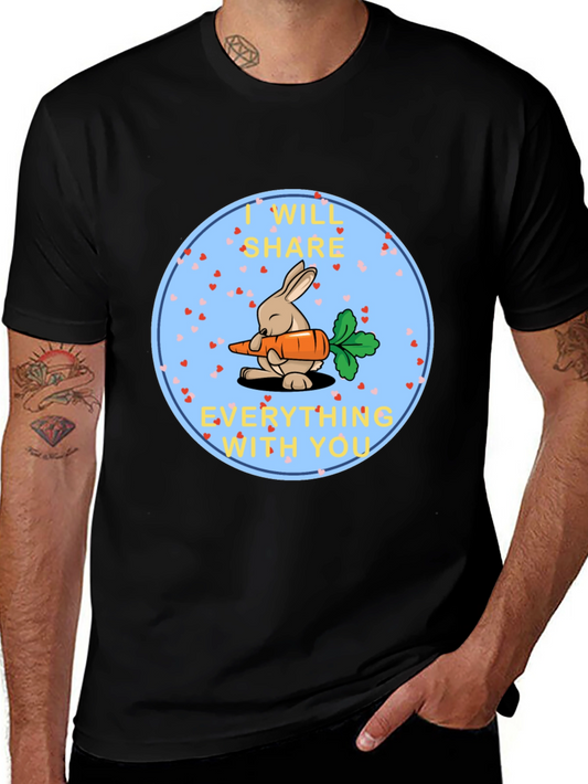 Cute Bunny Share Carrot T-Shirt