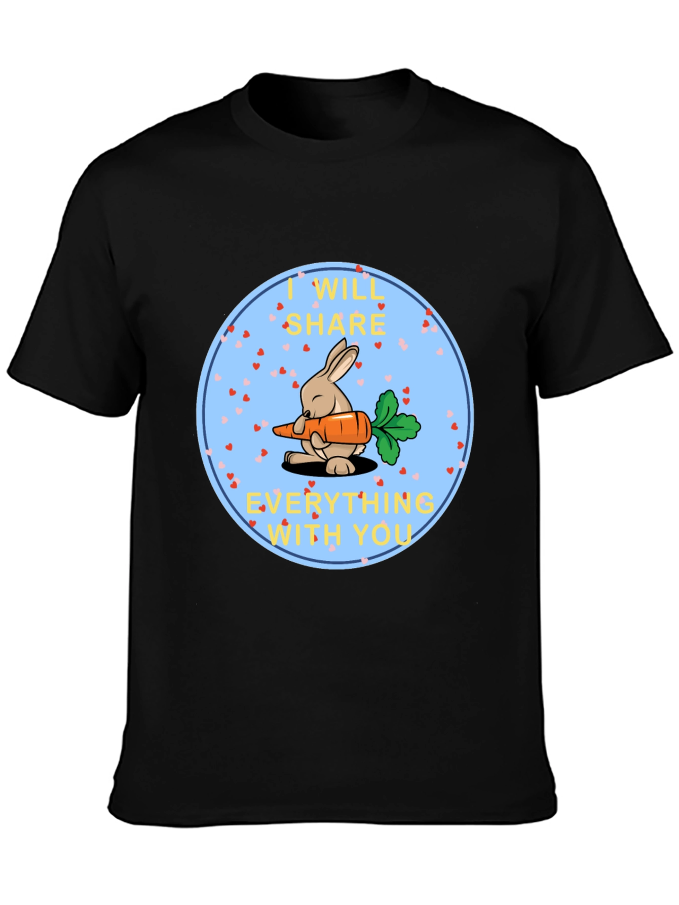 Cute Bunny Share Carrot T-Shirt