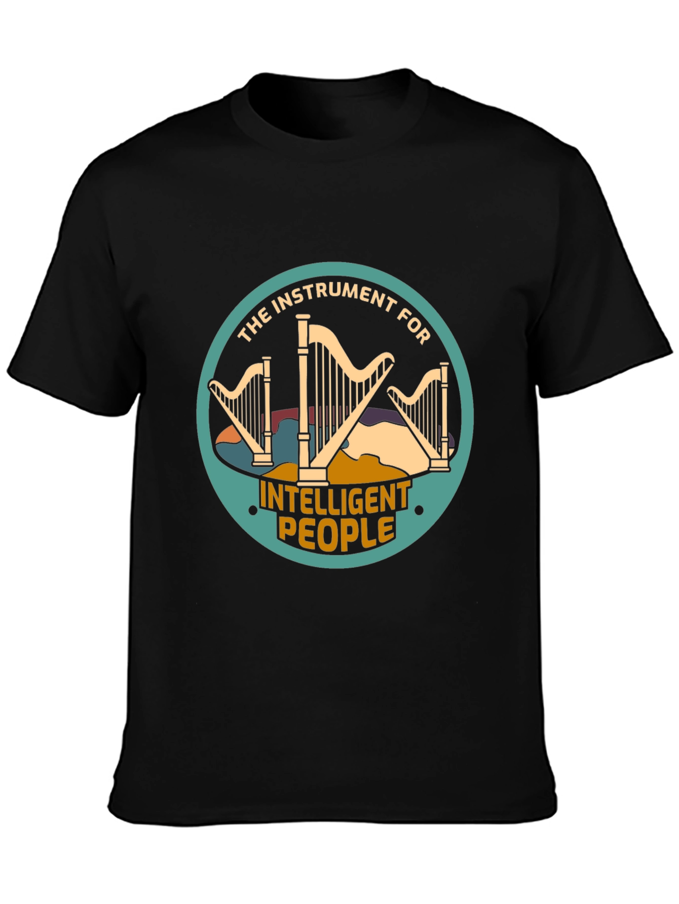 Intelligent People Harp Instrument Graphic Tee