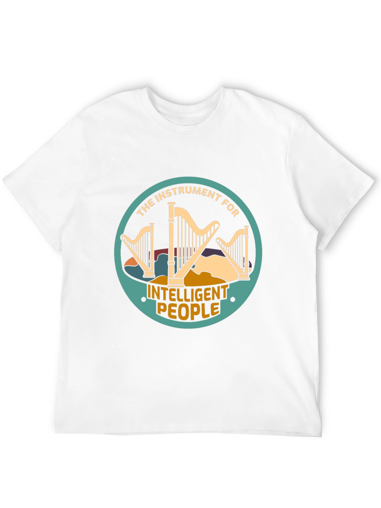 Intelligent People Harp Instrument Graphic Tee
