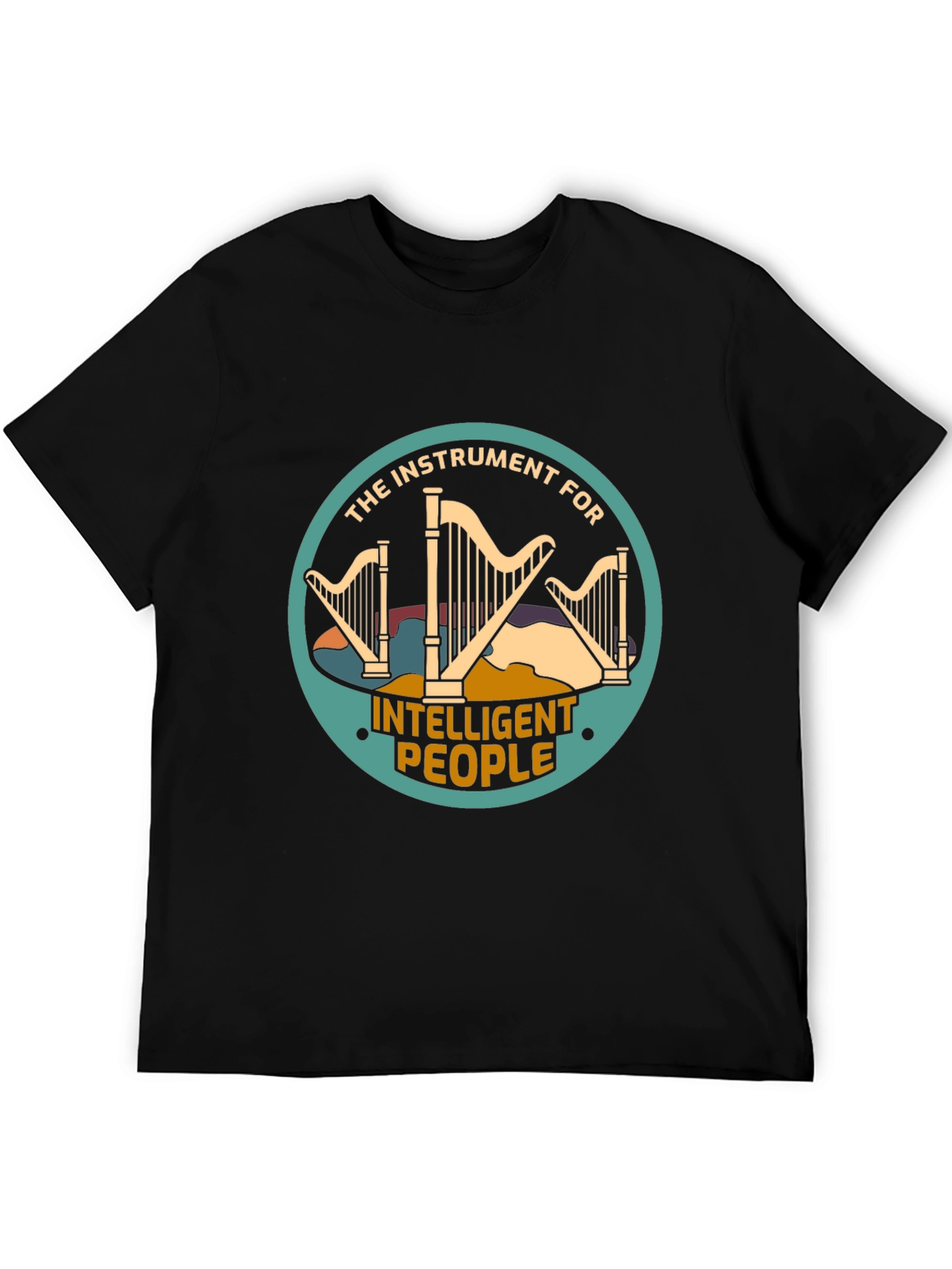 Intelligent People Harp Instrument Graphic Tee