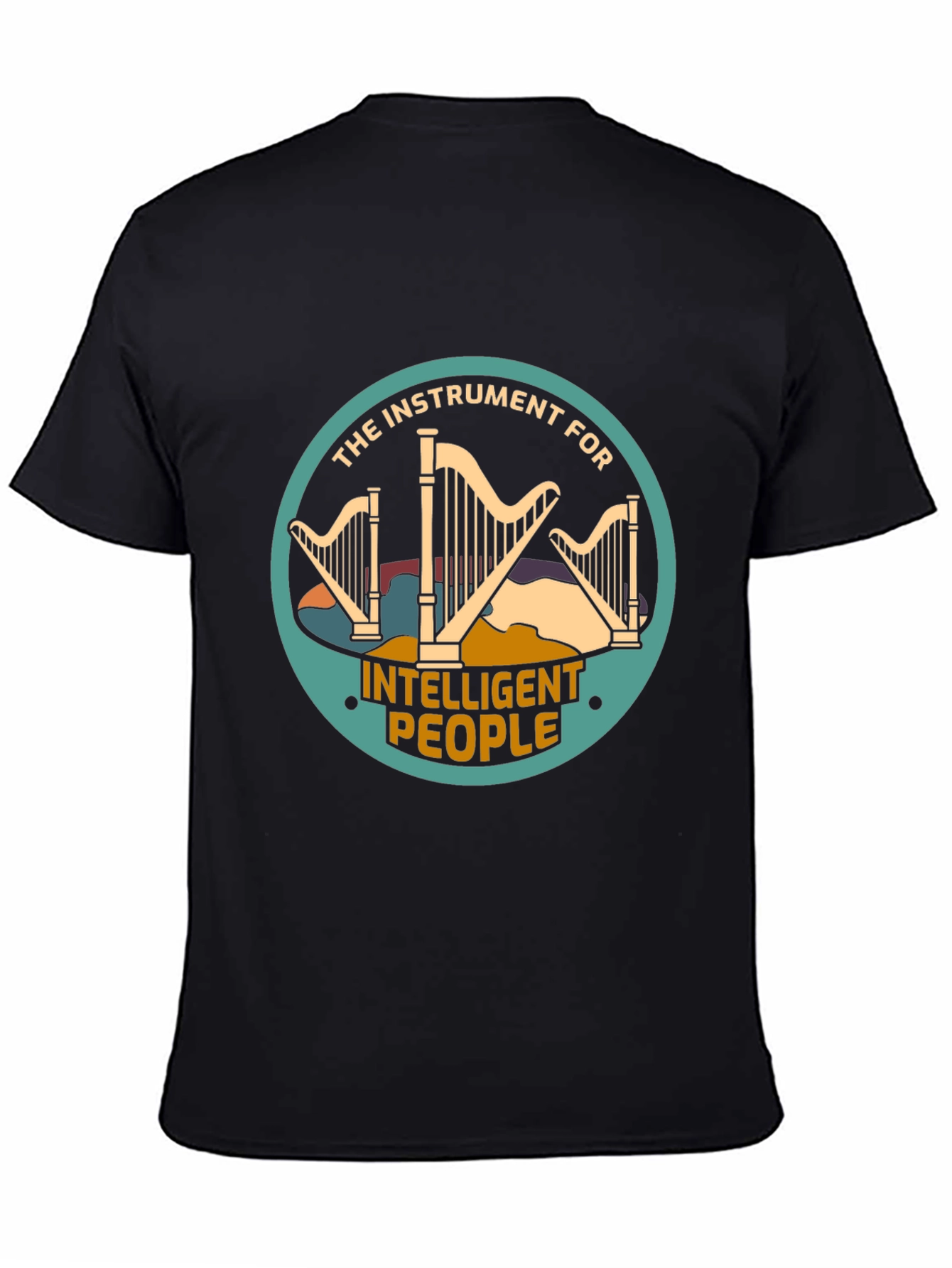 Intelligent People Harp Instrument Graphic Tee