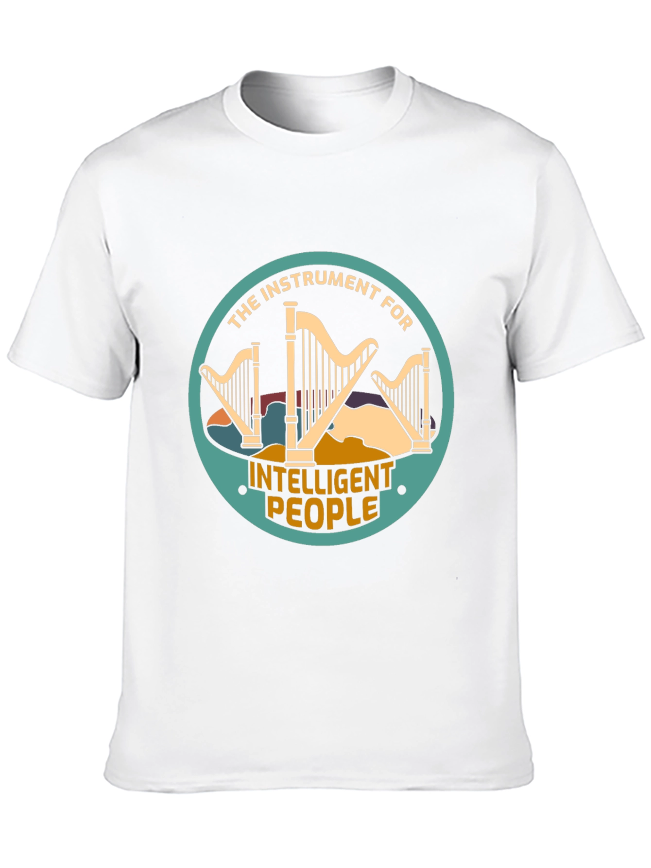 Intelligent People Harp Instrument Graphic Tee