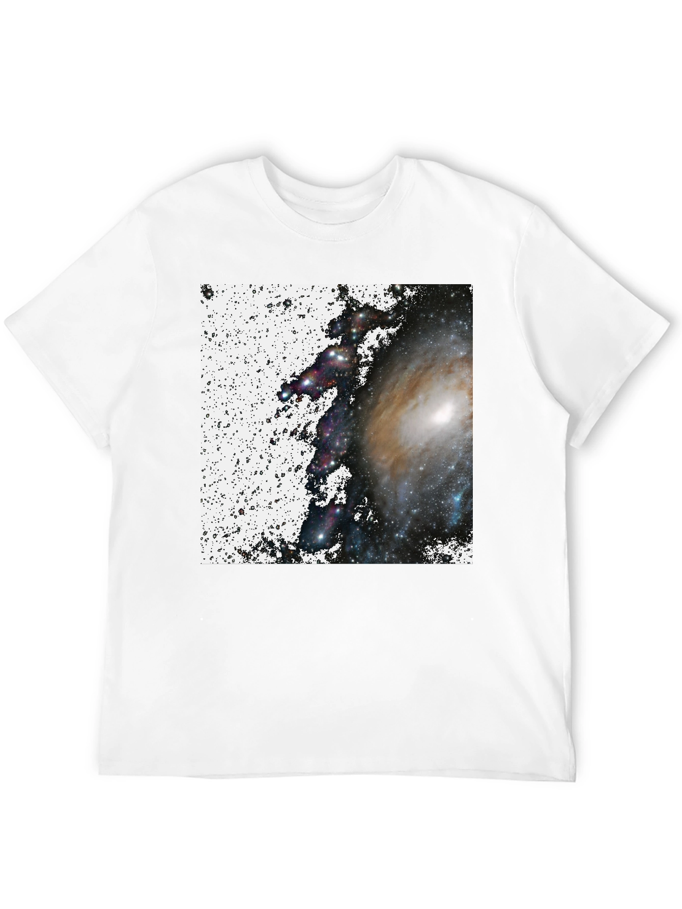 Galaxy Print Black T-Shirt