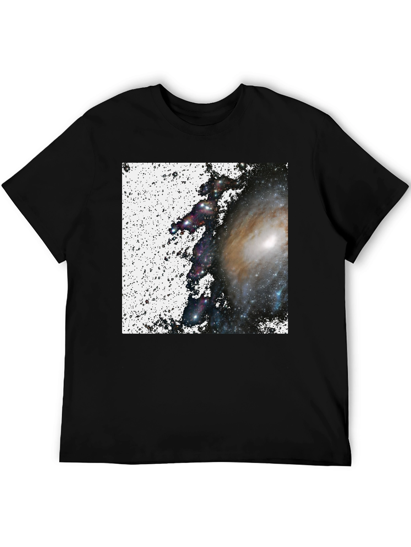 Galaxy Print Black T-Shirt