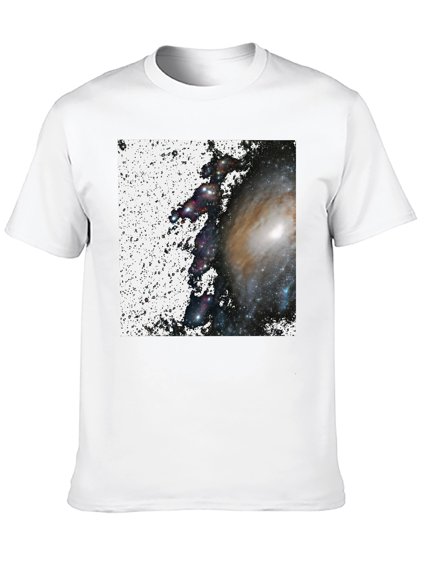 Galaxy Print Black T-Shirt