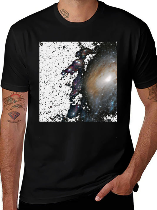 Galaxy Print Black T-Shirt