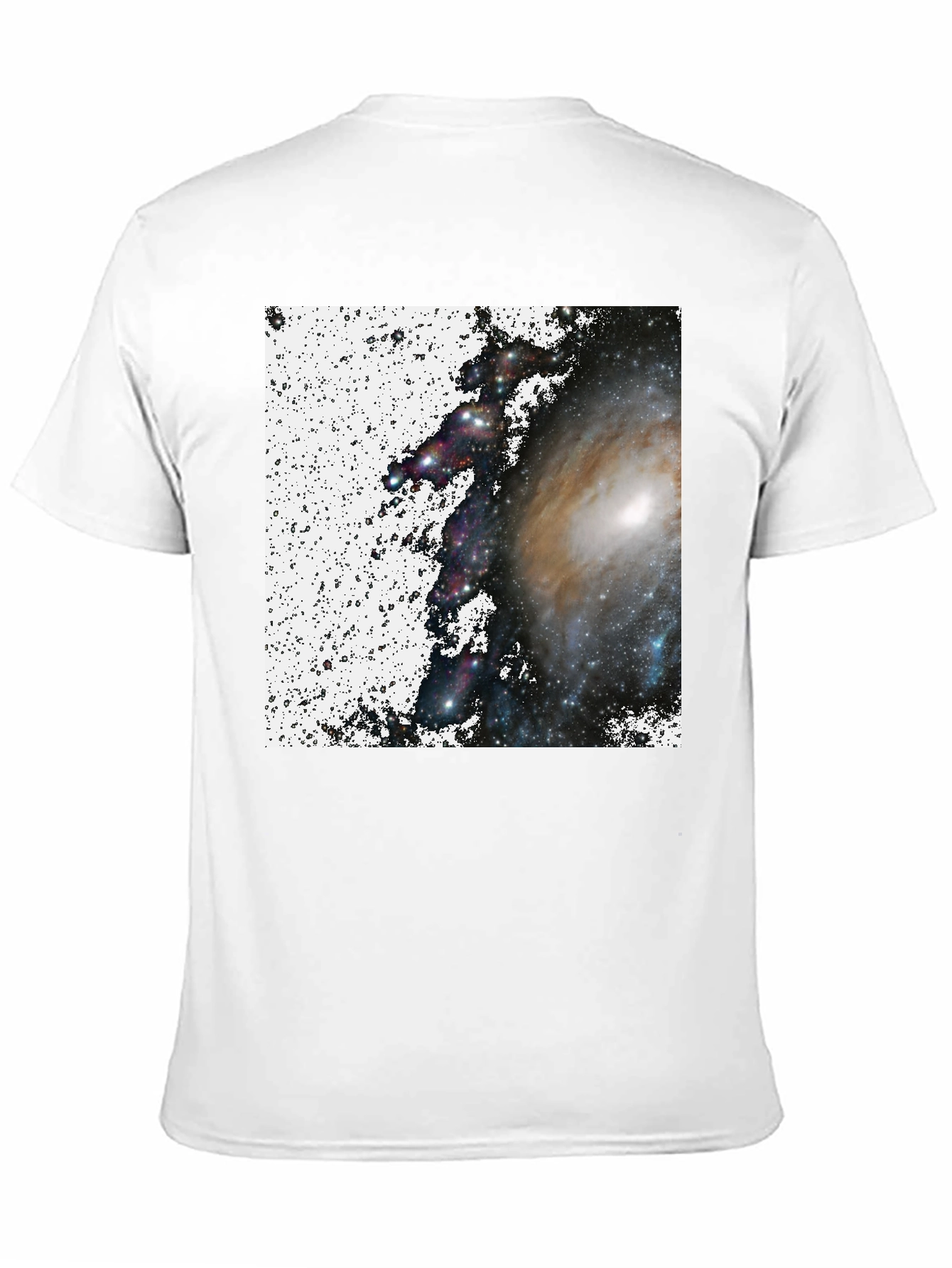 Galaxy Print Black T-Shirt