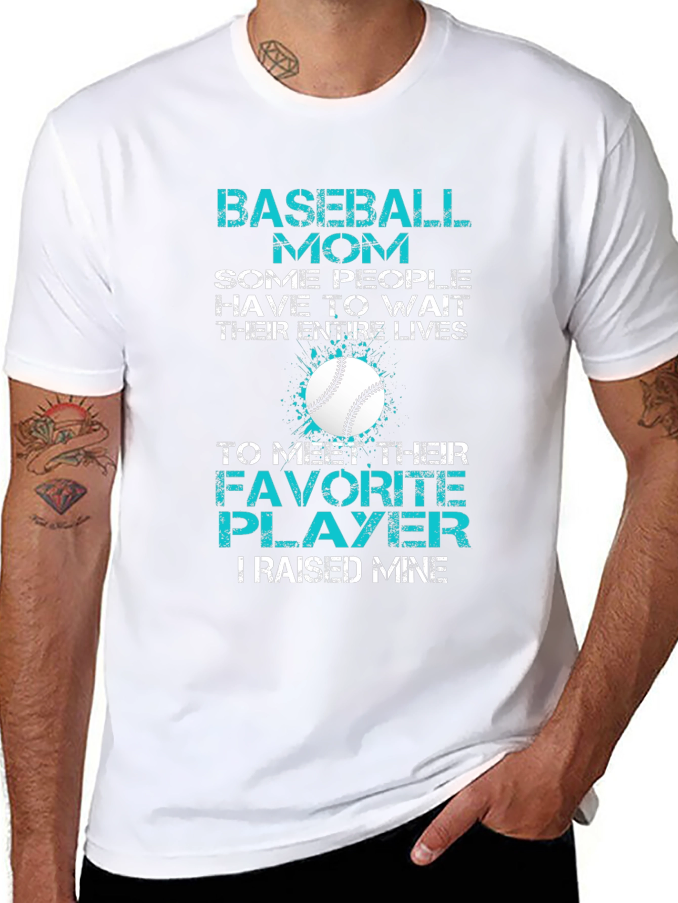 Baseball Mom T-Shirt: Favorite Player Raised Mine