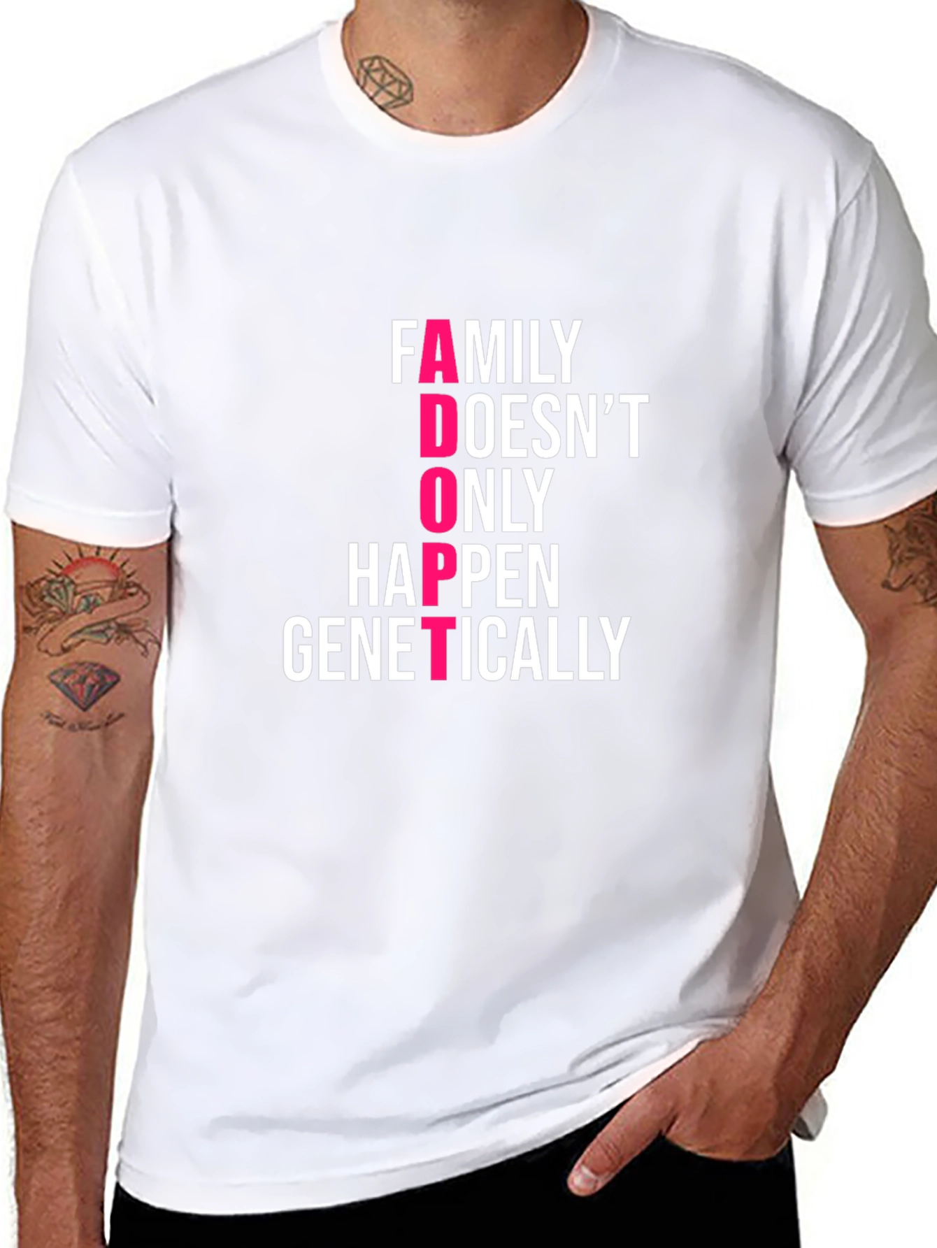 Family Adoption T-Shirt - Family Doesnt ONLY Happen Genetically