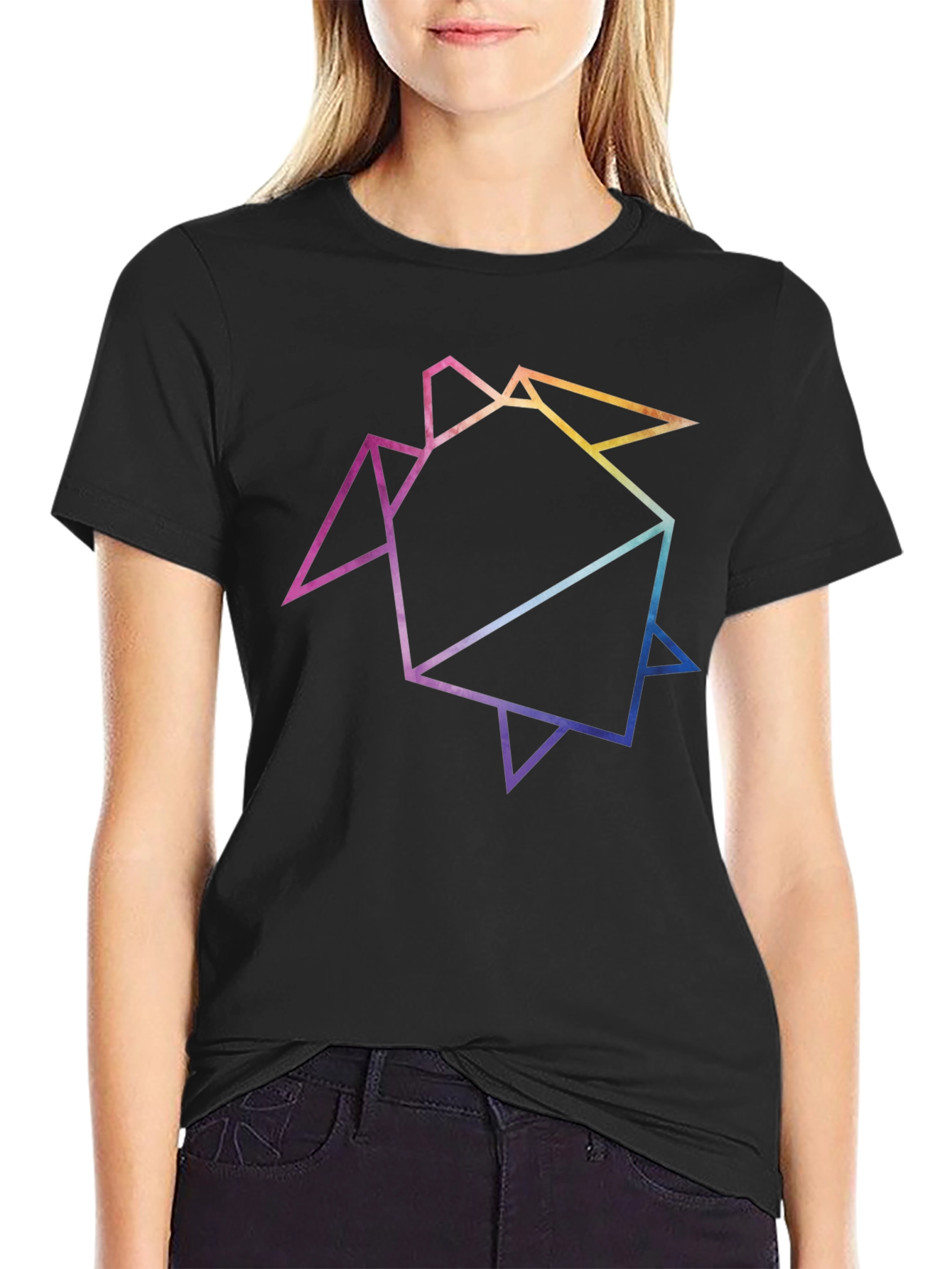 Geometric Turtle Graphic Tee - Stylish & Unique!