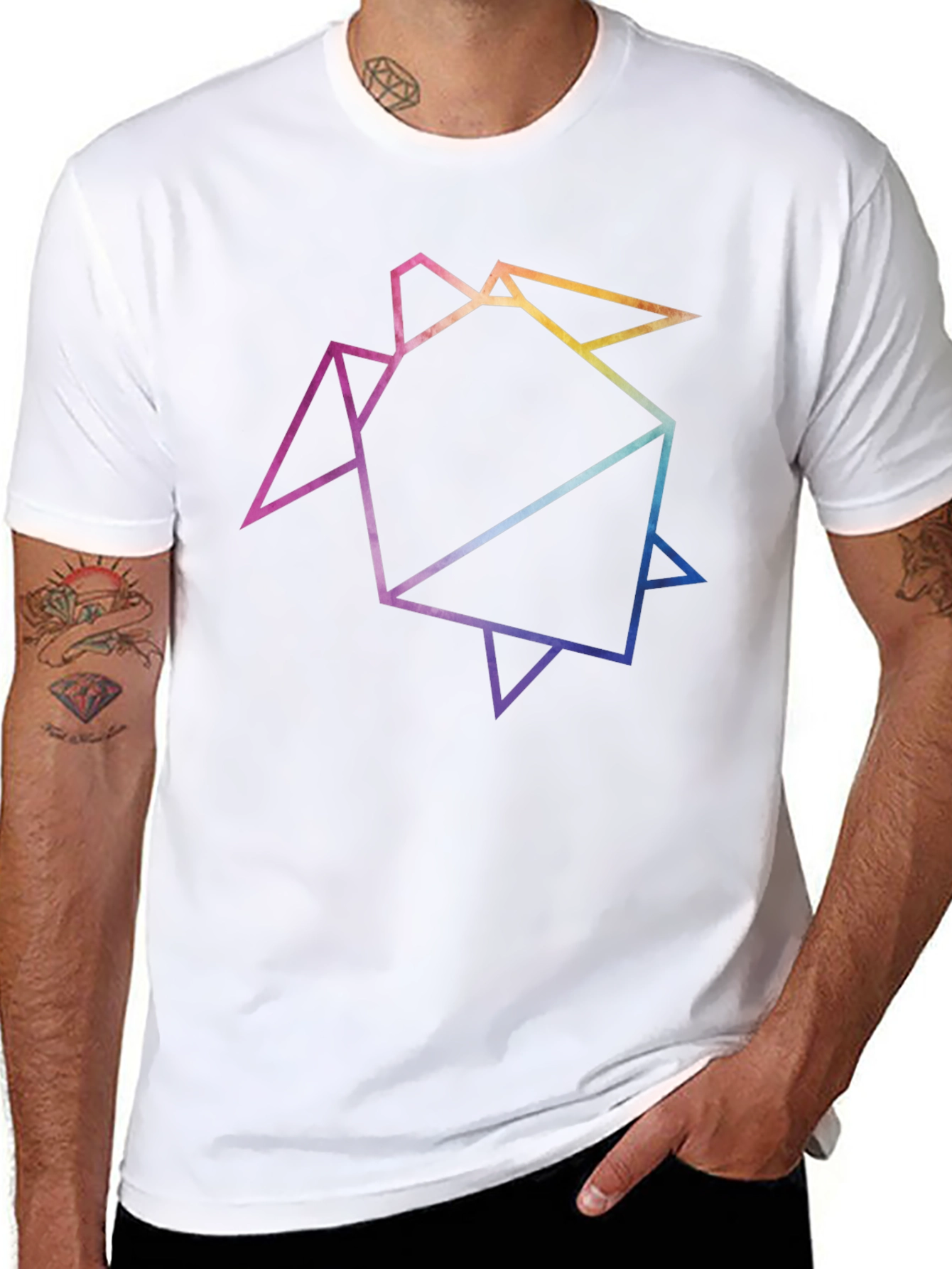 Geometric Turtle Graphic Tee - Stylish & Unique!