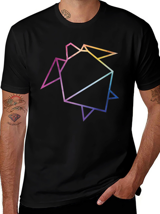 Geometric Turtle Graphic Tee - Stylish & Unique!
