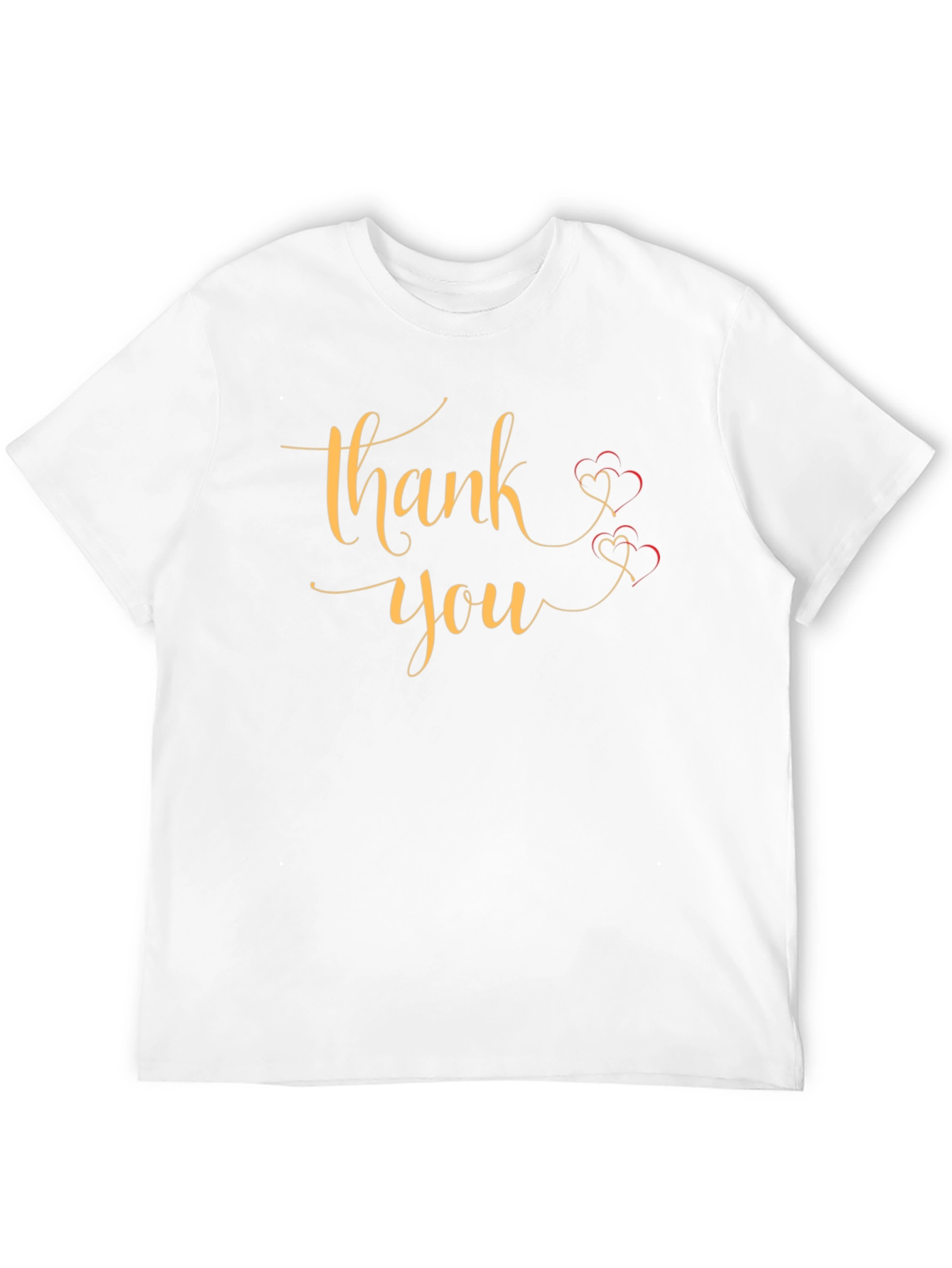 Thank You T-Shirt Graphic Print Casual Wear