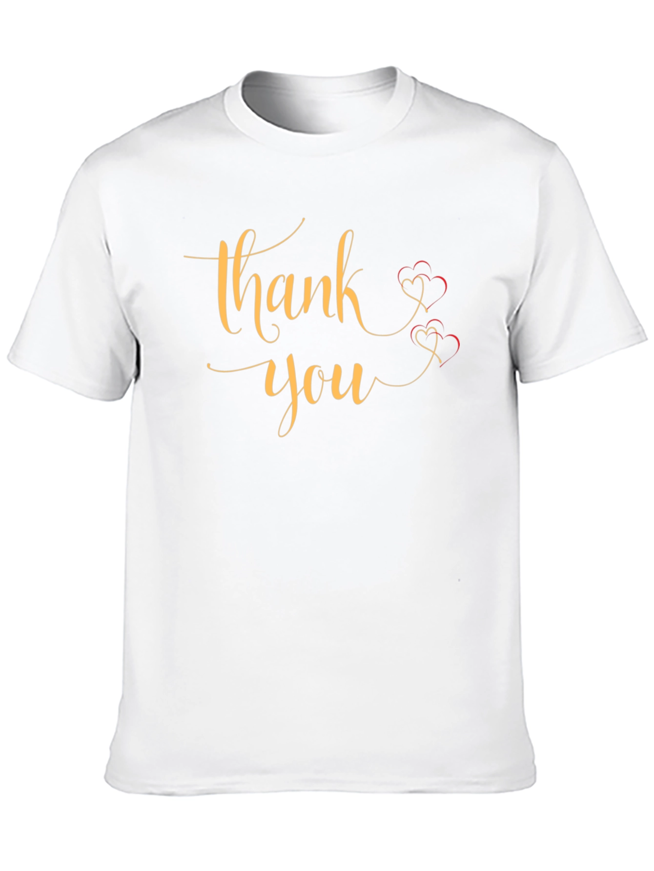 Thank You T-Shirt Graphic Print Casual Wear