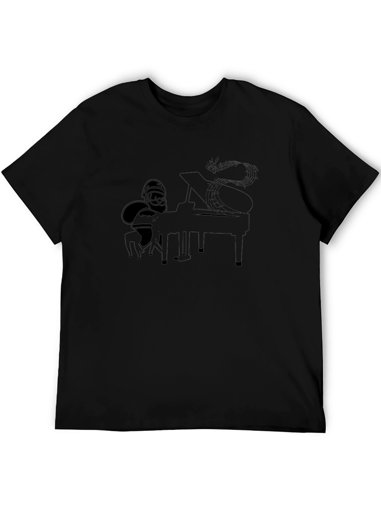 Santa Playing Piano T-Shirt