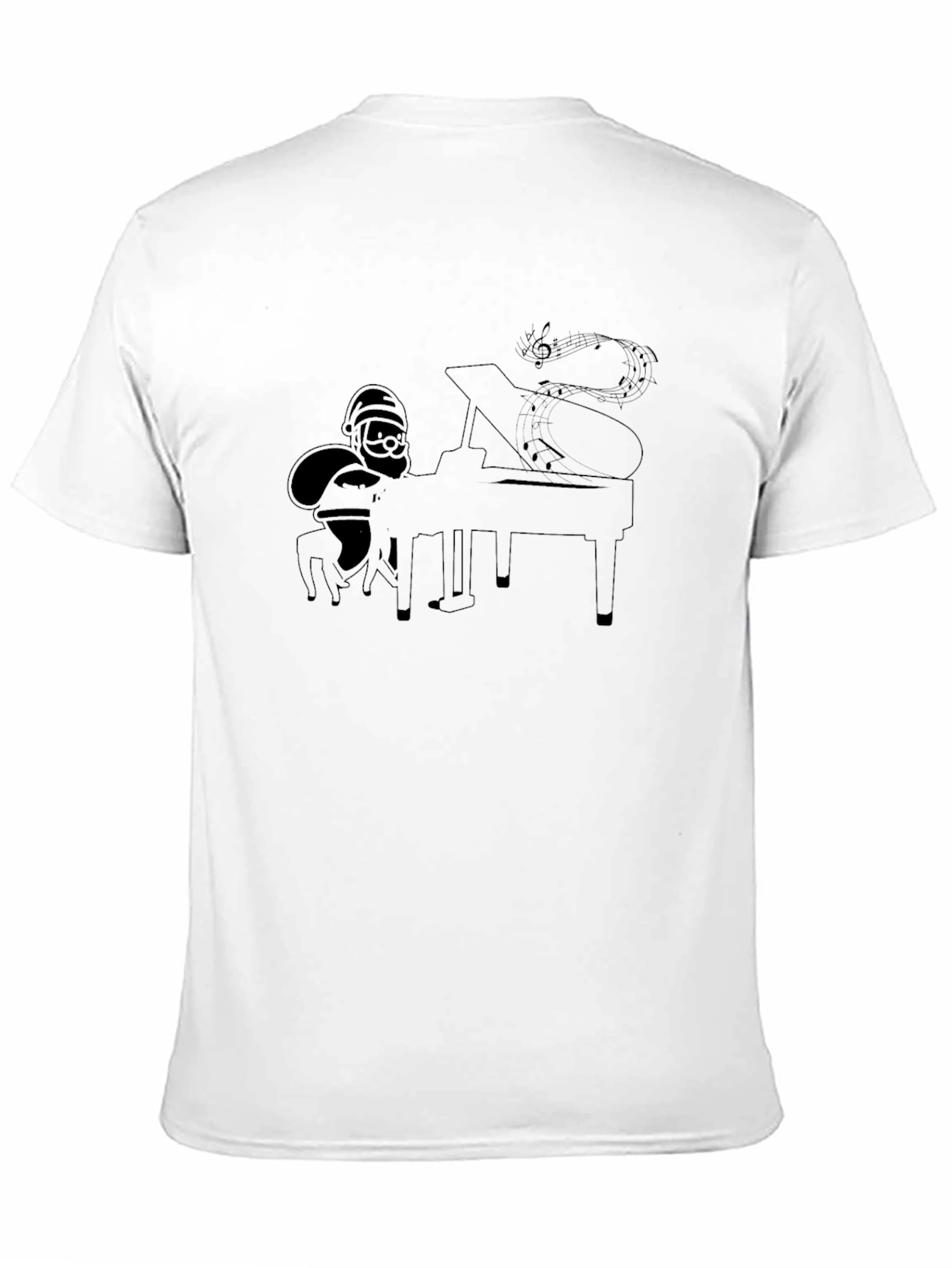 Santa Playing Piano T-Shirt