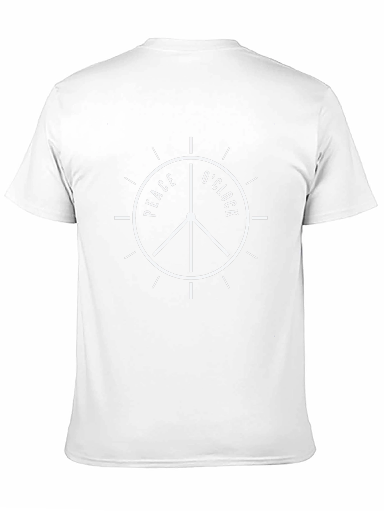 Peace OClock Graphic Tee - Black Cotton