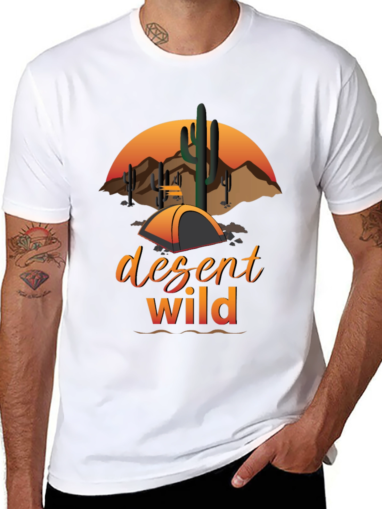 Desert Wild Graphic Tee - Camping Adventure