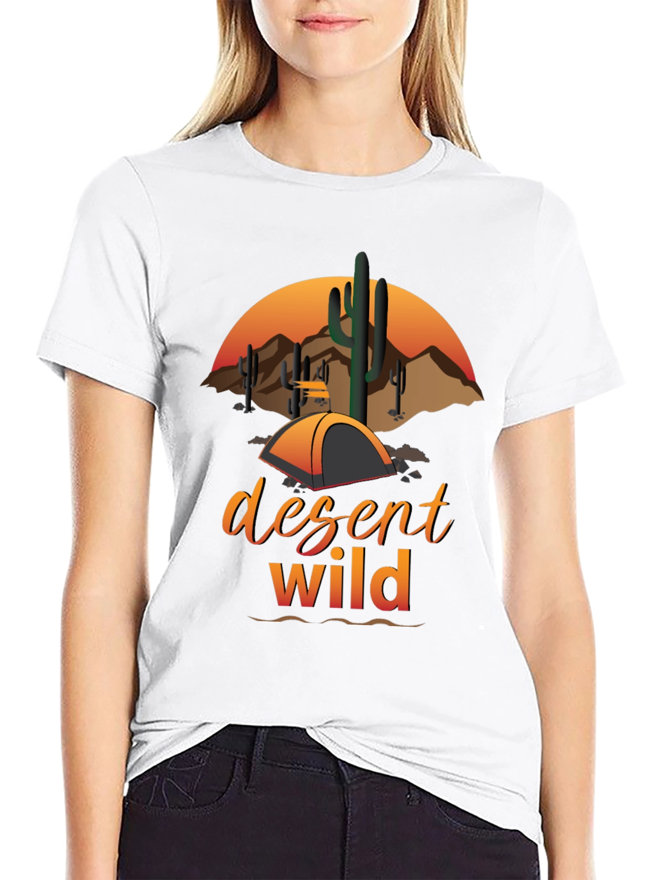 Desert Wild Graphic Tee - Camping Adventure