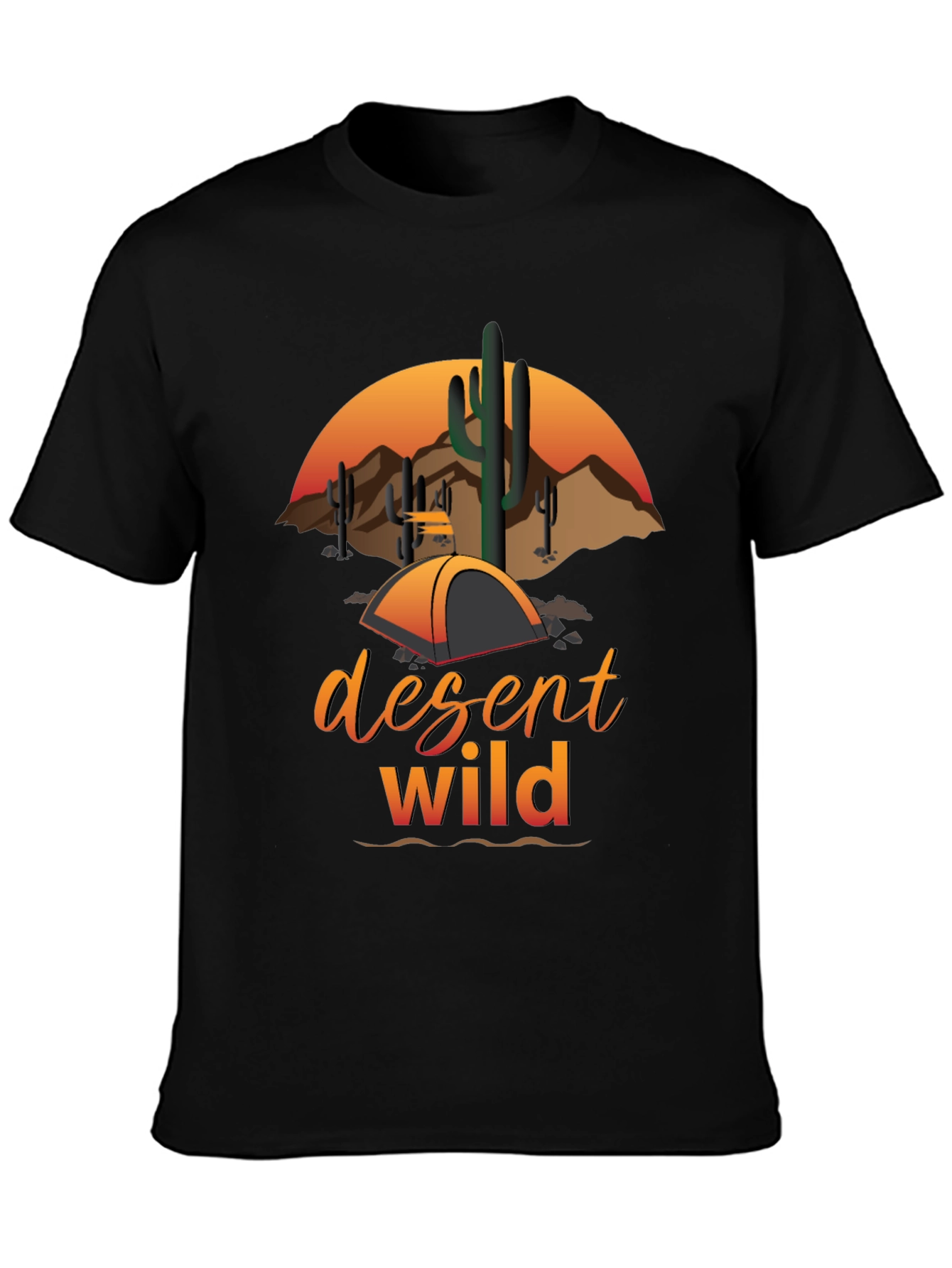 Desert Wild Graphic Tee - Camping Adventure