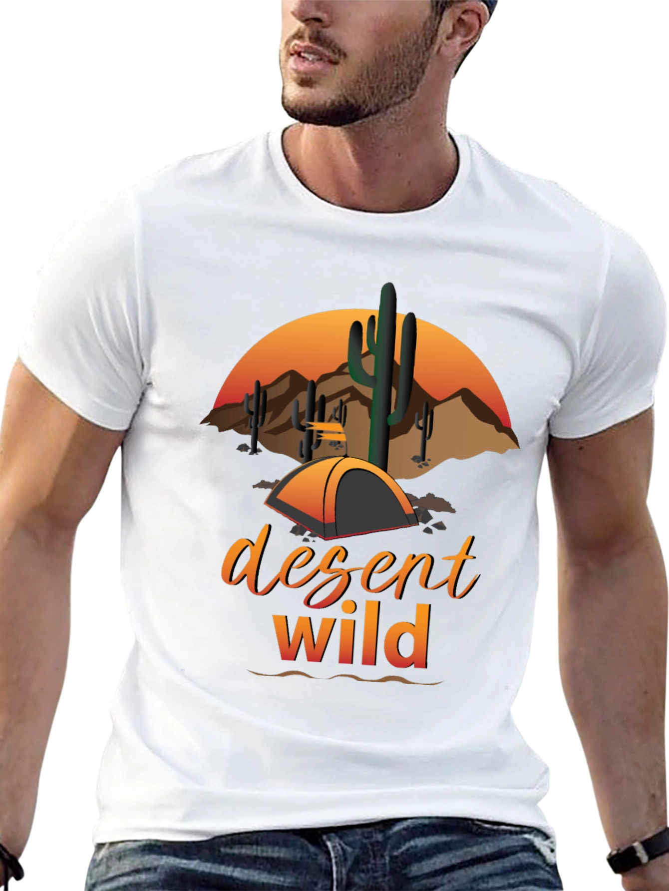 Desert Wild Graphic Tee - Camping Adventure
