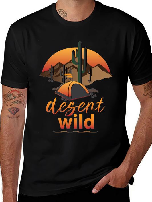 Desert Wild Graphic Tee - Camping Adventure