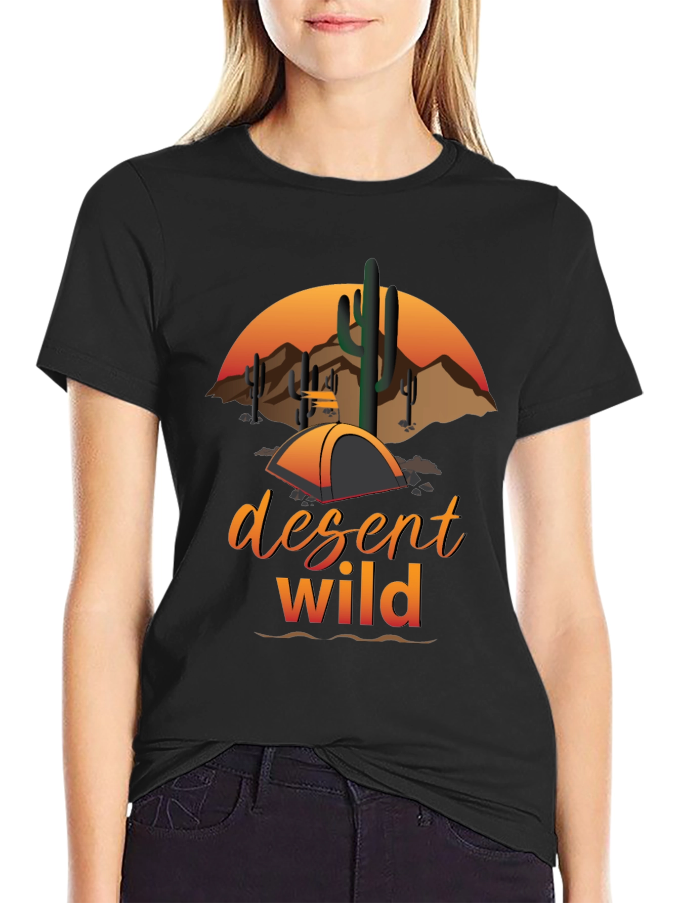 Desert Wild Graphic Tee - Camping Adventure