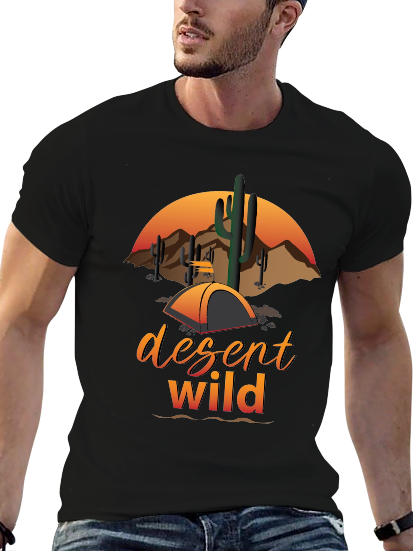 Desert Wild Graphic Tee - Camping Adventure
