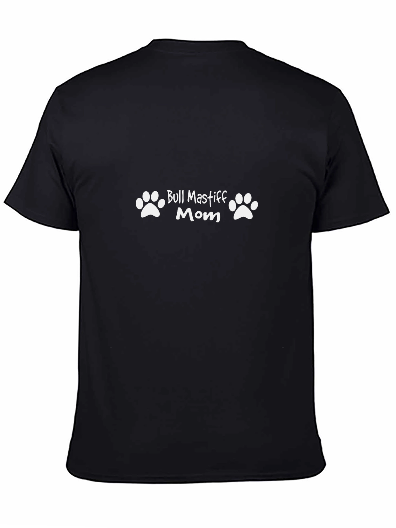 Bull Mastiff Mom T-Shirt: Paw Print Dog Lover Tee