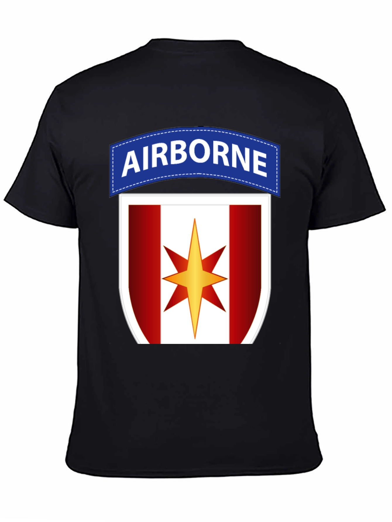 Airborne Military T-Shirt with Star Logo