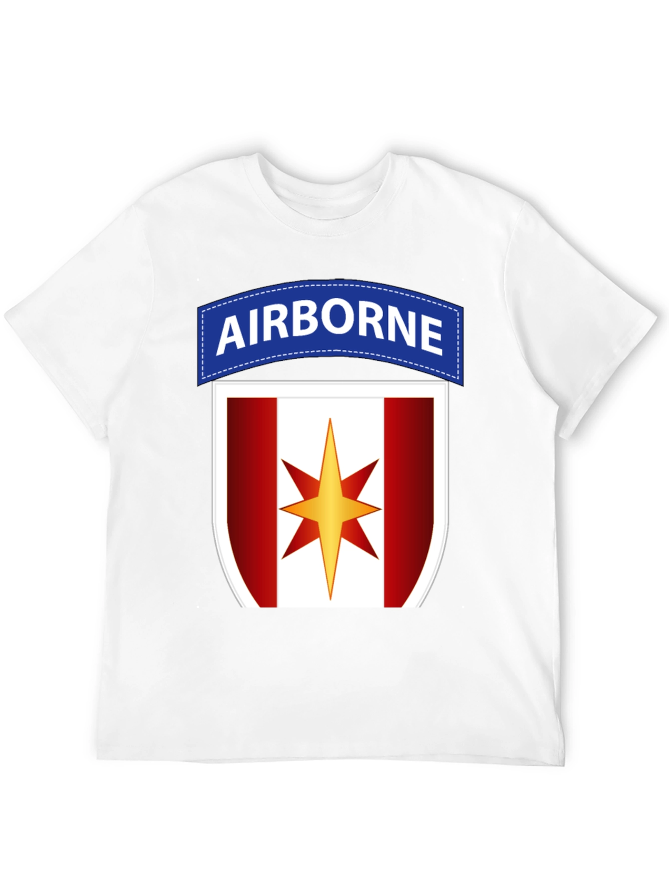 Airborne Military T-Shirt with Star Logo