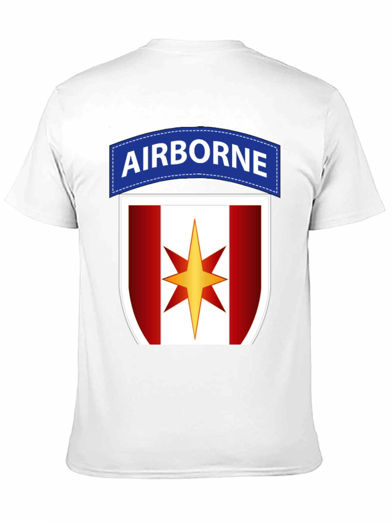 Airborne Military T-Shirt with Star Logo