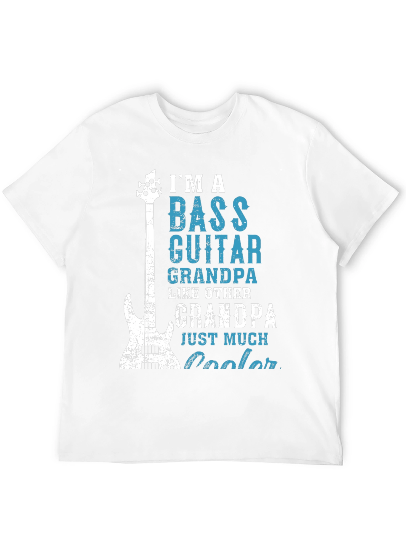 Bass Guitar Grandpa Graphic T-Shirt Cool Gift